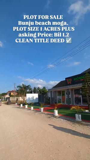 Plot for sale in Bunju Beach Moga, Dar Es Salaam acre 1