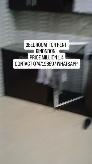 Nyumba ya vyumba vitatu inapangishwa Kinondoni, Dar Es Salaam