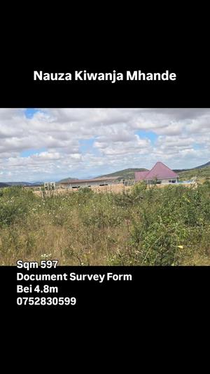 Residential Plot for Sale in Udom Mhande, Dodoma (597 sqm)