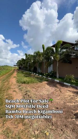 Beach Plot for Sale in Bamba Beach, Kigamboni, Dar Es Salaam (800 sqm) Beach Plot for Sale in Bamba Beach, Kigamboni, Dar Es Salaam (800 sqm)