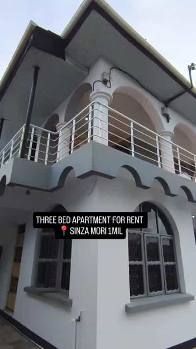 Apartment ya vyumba vitatu inapangishwa Sinza Mori, Dar Es Salaam