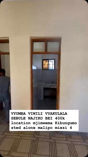 Nyumba ya vyumba viwili inapangishwa Mjimwema Kibungumo, Dar Es Salaam