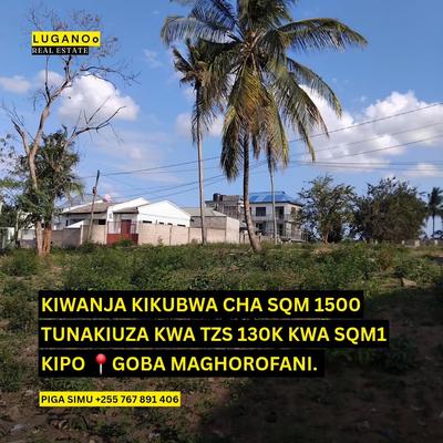 Kiwanja kinauzwa Goba Maghorofani, Dar Es Salaam sqm 1500