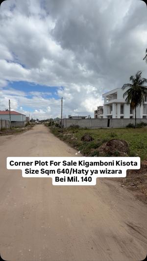 Kiwanja kinauzwa Kigamboni Kisota, Dar Es Salaam sqm 640 Kiwanja kinauzwa Kigamboni Kisota, Dar Es Salaam sqm 640