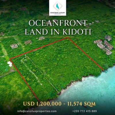 Beach Plot for Sale in Kidoti, Zanzibar (11574 sqm) Beach Plot for Sale in Kidoti, Zanzibar (11574 sqm)