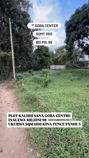 Residential Plot for Sale in Goba Center, Dar Es Salaam (1100 sqm) Residential Plot for Sale in Goba Center, Dar Es Salaam (1100 sqm)