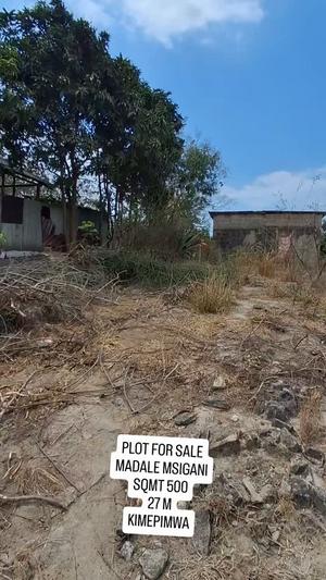 Kiwanja kinauzwa Madale Msigani, Dar Es Salaam (500 sqm)