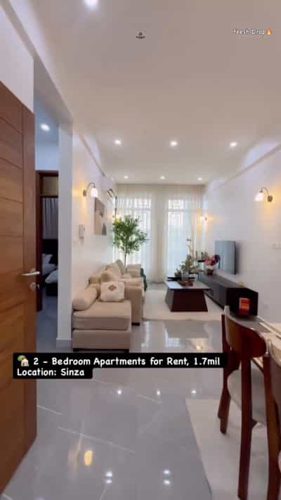 Apartment ya vyumba viwili inapangishwa Sinza, Dar Es Salaam