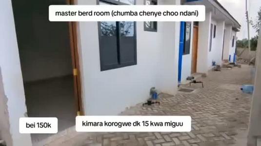 Apartment ya chumba kimoja inapangishwa Kimara Korogwe, Dar Es Salaam