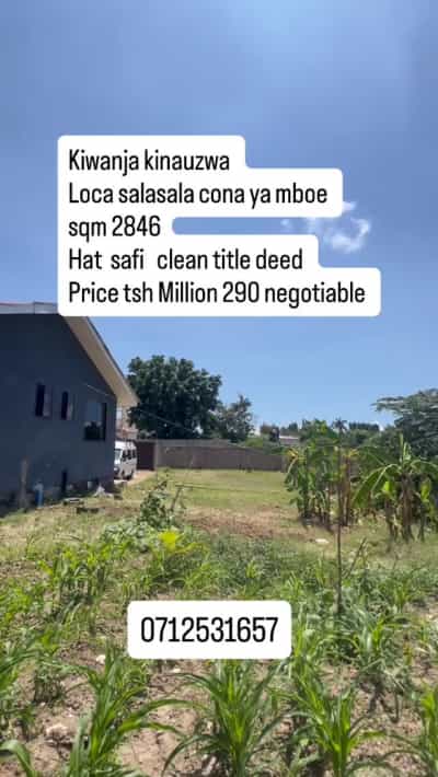 Kiwanja kinauzwa Salasala, Dar Es Salaam (2846 sqm)