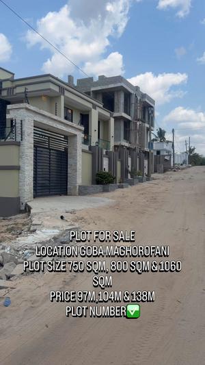 Kiwanja kinauzwa Goba Maghorofani, Dar Es Salaam (750 sqm) Kiwanja kinauzwa Goba Maghorofani, Dar Es Salaam (750 sqm)
