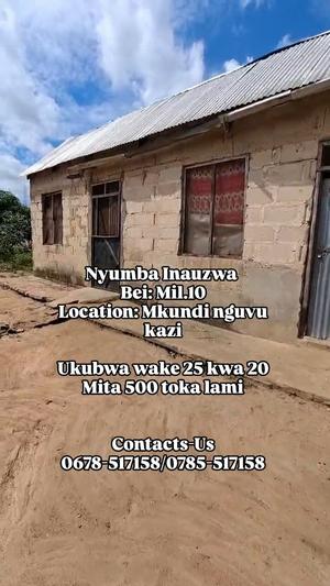 Nyumba inauzwa Mkundi Nguvu Kazi, Morogoro (500 sqm) Nyumba inauzwa Mkundi Nguvu Kazi, Morogoro (500 sqm)