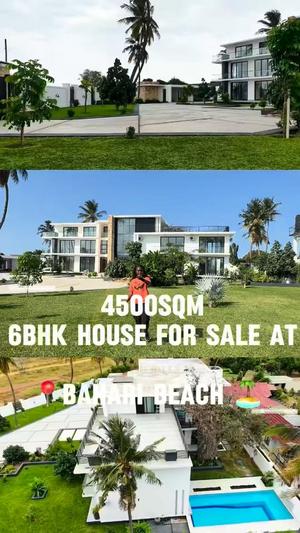 Nyumba ya vyumba 6 inauzwa Bahari Beach, Dar Es Salaam (4500 sqm)