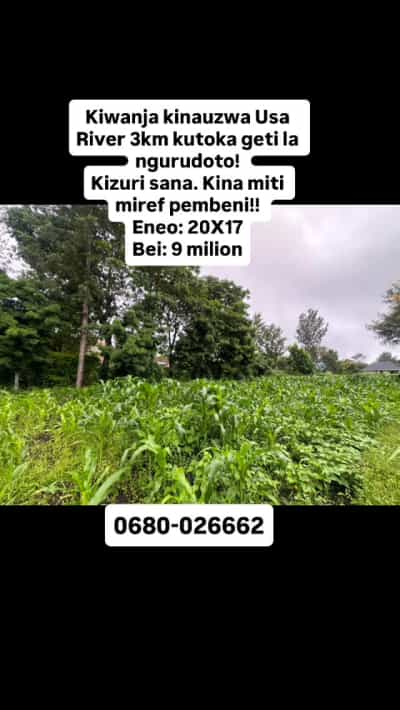 Kiwanja kinauzwa Usa River, Arusha (340 sqm)