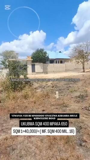 Kiwanja kinauzwa Kibamba Shule, Dar Es Salaam (400 sqm)