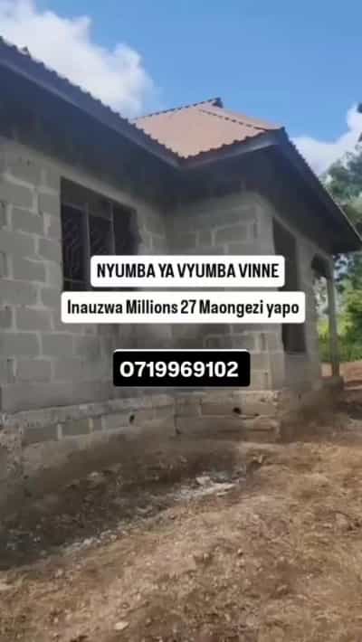 Nyumba ya vyumba vinne inauzwa Madale Mwisho, Dar Es Salaam (700 sqm)