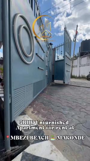 Apartment ya vyumba vitatu inapangishwa Mbezi Beach Makonde, Dar Es Salaam