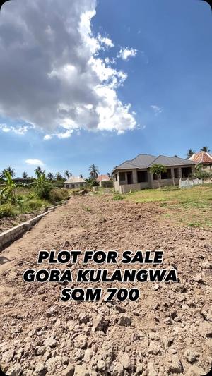 Kiwanja kinauzwa Goba Kulangwa, Dar Es Salaam (700 sqm) Kiwanja kinauzwa Goba Kulangwa, Dar Es Salaam (700 sqm)