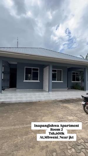 Apartment ya vyumba viwili inapangishwa Mbweni, Dar Es Salaam