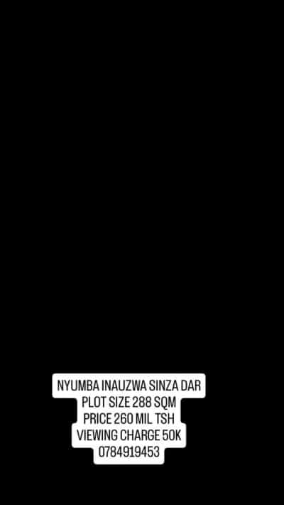 Nyumba inauzwa Sinza Madukani, Dar Es Salaam (288 sqm)