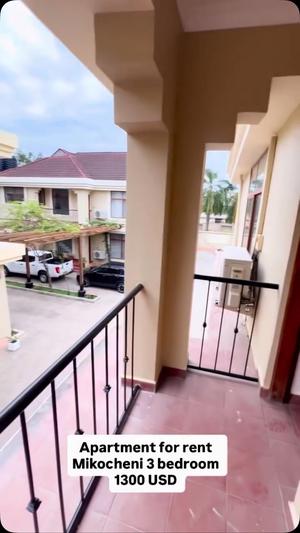Apartment ya vyumba vitatu inapangishwa Mikocheni, Dar Es Salaam