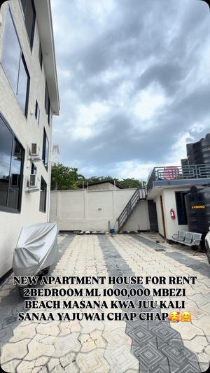 Apartment ya vyumba viwili inapangishwa Mbezi Beach, Dar Es Salaam