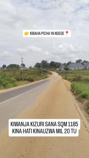 Kiwanja kinauzwa Kibaha Picha Ya Ndege, Pwani sqm 1185 Kiwanja kinauzwa Kibaha Picha Ya Ndege, Pwani sqm 1185