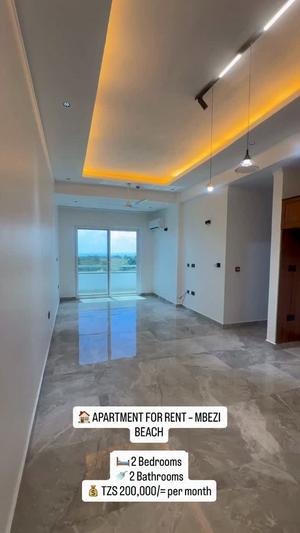 Apartment ya vyumba viwili inapangishwa Mbezi Beach, Dar Es Salaam