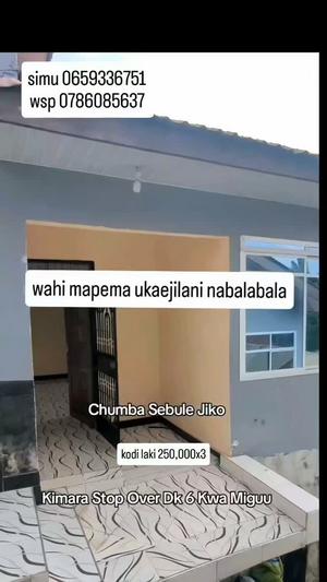 Nyumba ya chumba kimoja inapangishwa Kimara Stop Over, Dar Es Salaam Nyumba ya chumba kimoja inapangishwa Kimara Stop Over, Dar Es Salaam
