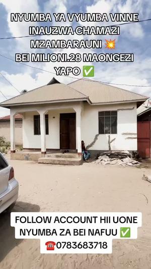 Nyumba ya vyumba vinne inauzwa Chamazí Mzambarauni, Dar Es Salaam Nyumba ya vyumba vinne inauzwa Chamazí Mzambarauni, Dar Es Salaam