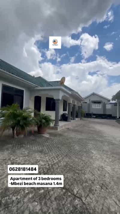 Apartment ya vyumba vitatu inapangishwa Mbezi Beach Masana, Dar Es Salaam
