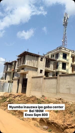 Nyumba inauzwa Goba Center, Dar Es Salaam (800 sqm)