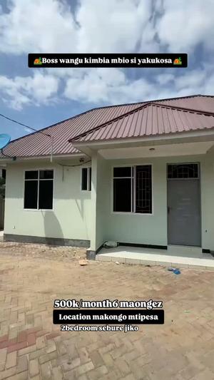 2 Bedrooms House for Rent in Makongo Mtipesa, Dar Es Salaam