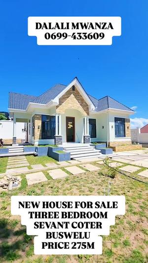 Nyumba (Furnished) ya vyumba vitatu inauzwa Buswelu, Mwanza (1000 sqm) Nyumba (Furnished) ya vyumba vitatu inauzwa Buswelu, Mwanza (1000 sqm)