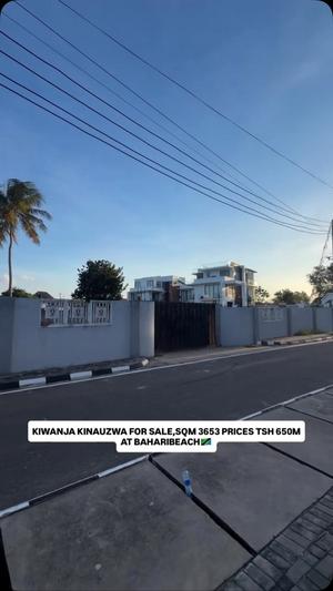 Kiwanja kinauzwa Bahari Beach, Dar Es Salaam (3653 sqm) Kiwanja kinauzwa Bahari Beach, Dar Es Salaam (3653 sqm)