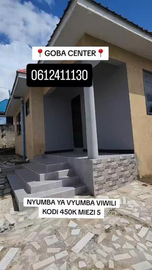 Nyumba ya vyumba viwili inapangishwa Goba Center, Dar Es Salaam