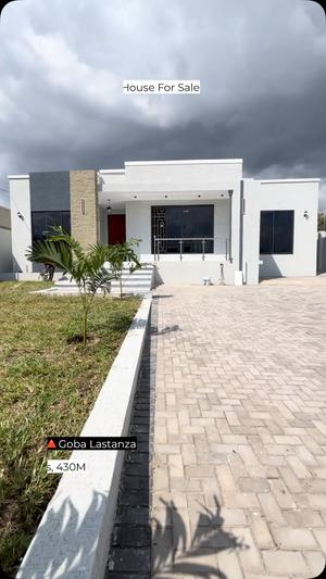 Nyumba ya vyumba vitatu inauzwa Goba Lastanza, Dar Es Salaam (600 sqm)