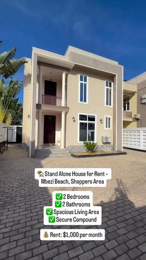 2 Bedrooms House for Rent in Mbezi Beach, Dar Es Salaam