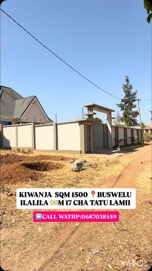 Kiwanja kinauzwa Buswelu Ilalila, Mwanza (1500 sqm)