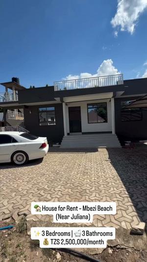 3 Bedrooms House for Rent in Mbezi Beach, Dar Es Salaam