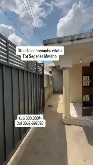 Nyumba ya vyumba vitatu inapangishwa Tabata Segerea Mwisho, Dar Es Salaam