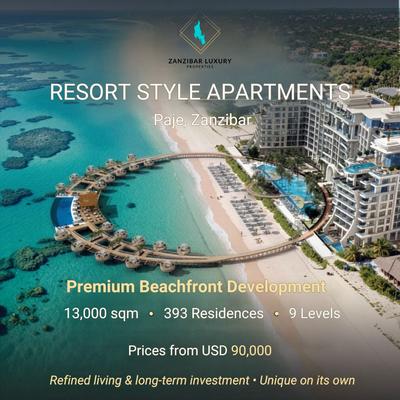 Apartments for Sale in Paje, Zanzibar Apartments for Sale in Paje, Zanzibar