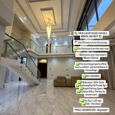 Nyumba ya vyumba vitano inauzwa Mbweni, Malindi, Dar Es Salaam (1157 sqm) Nyumba ya vyumba vitano inauzwa Mbweni, Malindi, Dar Es Salaam (1157 sqm)