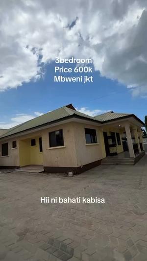 Nyumba ya vyumba vitatu inapangishwa Mbezi Mbweni Bunju, Dar Es Salaam