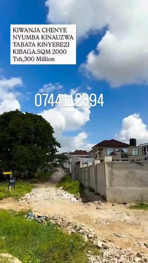 Kiwanja kinauzwa Tabata Kinyerezi Kibaga, Dar Es Salaam (2000 sqm)