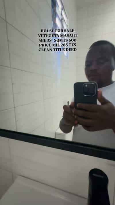 Nyumba ya vyumba vitatu inauzwa Tegeta Masaiti, Dar Es Salaam (600 sqm)