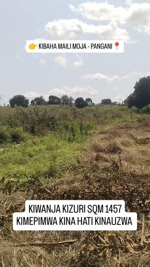 Kiwanja kinauzwa Kibaha Maili Moja - Pangani, Pwani sqm 1457 Kiwanja kinauzwa Kibaha Maili Moja - Pangani, Pwani sqm 1457