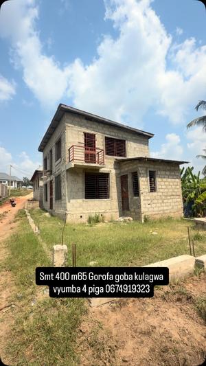 Nyumba ya vyumba vinne inauzwa Goba Kulagwa, Dar Es Salaam (400 sqm) Nyumba ya vyumba vinne inauzwa Goba Kulagwa, Dar Es Salaam (400 sqm)