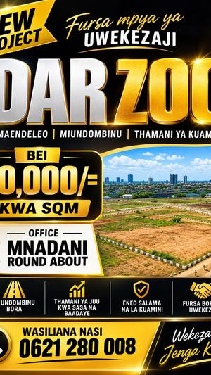 Residential Plots for Sale in Kigamboni Dar Es Salaam Zoo