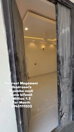 Nyumba ya vyumba vitatu inapangishwa Magomeni, Dar Es Salaam Nyumba ya vyumba vitatu inapangishwa Magomeni, Dar Es Salaam